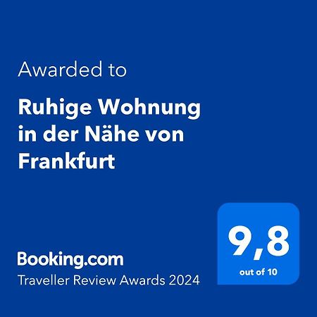Ruhige Wohnung In Der Naehe Von Frankfurt Kelkheim Exterior photo